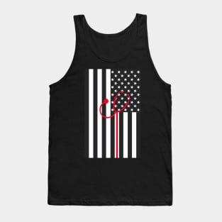 Copy of Thin White Line, Emergency Rescue EMS and EMT Gifts Tank Top